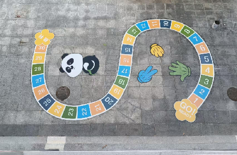南京地面游戏彩绘