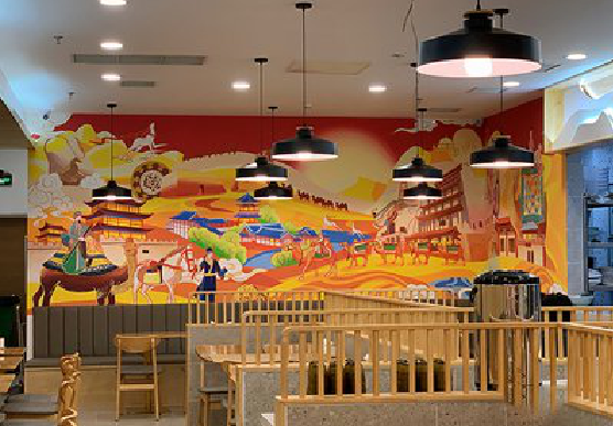 南京商业空间彩绘介绍。