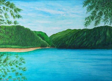 南京在墙绘中,如何绘画绿水青山?